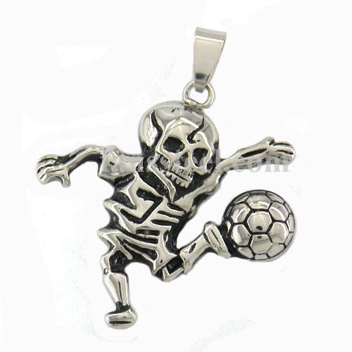 FSP15W64 ghost playing football pendant - Click Image to Close